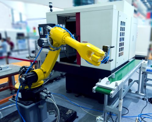 cánh tay robot để gắp sản phẩm trong sản xuất
